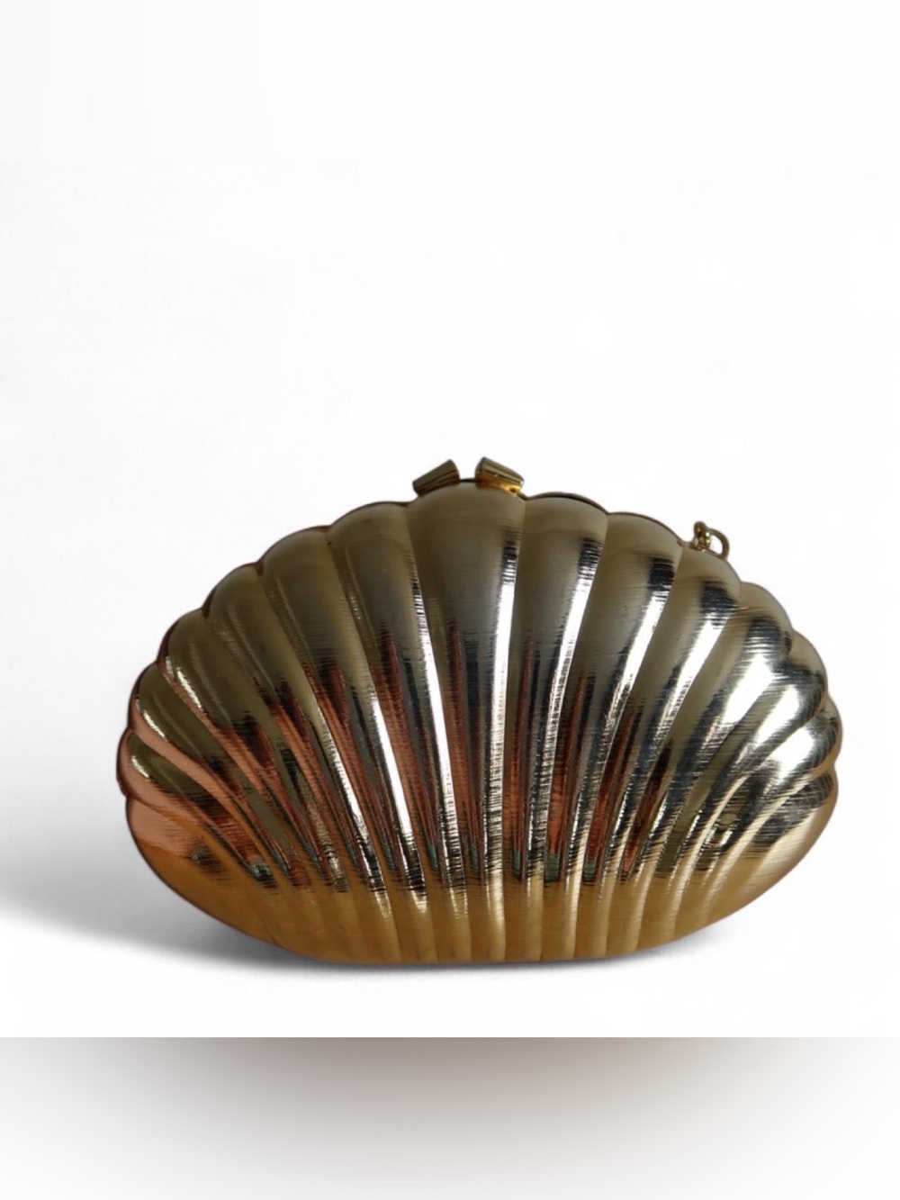 Gold Shell Clutch